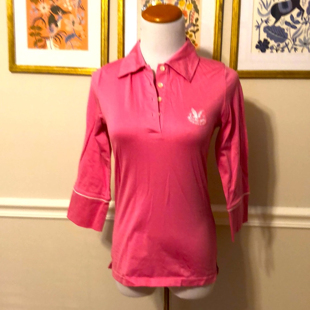 Cross bubblegum pink polo Sz Small
